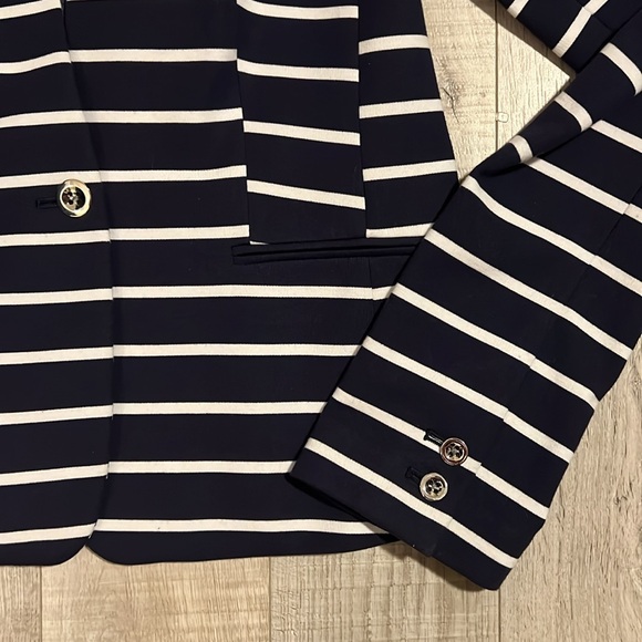 Banana Republic Striped Ponte Modern Blazer - Picture 4 of 11